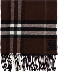 Burberry - Cashmere Scarf With Check Pattern - Lyst