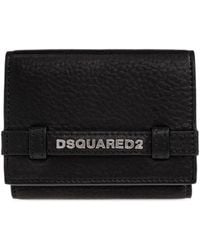 DSquared² - Leather Wallet With Logo - Lyst