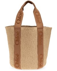 Chloé - "Woody Large" Shopper Bag - Lyst