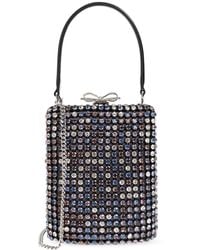 Self-Portrait - Clutch Bag With Shimmering Crystals - Lyst
