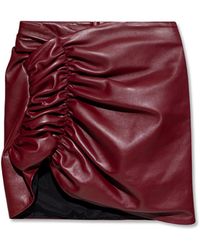 The Mannei 'kos' Leather Skirt - Multicolour