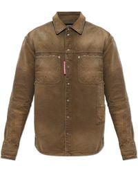 DSquared² - Denim Shirt With Vintage Effect - Lyst