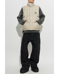 Moose Knuckles - Down Gilet With Logo Appliqué - Lyst