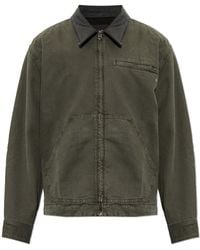 Rag & Bone - Jacket With A Leather Collar - Lyst