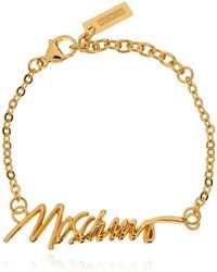 Moschino Logo Letter Bracelet | Lyst