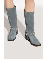Etro - Suede Heeled Boots - Lyst