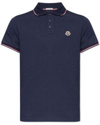 Moncler - Polo Shirt With Logo, - Lyst