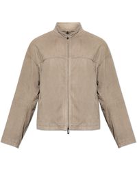 Emporio Armani - Leather Jacket - Lyst
