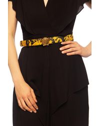 Versace Belt With Decorative Buckle - Yellow