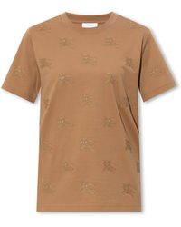 Burberry - Cotton Ekd Print T-shirt - Lyst