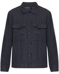 Rag & Bone - Linen Jacket With Pockets - Lyst