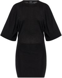 Jacquemus - Wool Dress With Embroidered Logo - Lyst