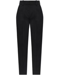 Balmain - Wool Pleated Trousers - Lyst