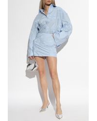 ROTATE BIRGER CHRISTENSEN - Short Cotton Skirt - Lyst