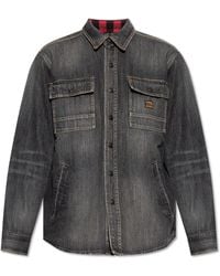 Balenciaga - Denim Shirt With 'Vintage' Effect - Lyst
