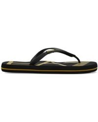 EA7 - Rubber Flip-Flops With Logo - Lyst