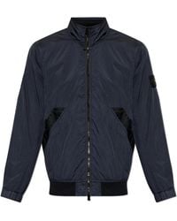Stone Island - Jacket With Logo Patch - Lyst