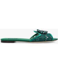 Dolce & Gabbana - Lace Slides - Lyst