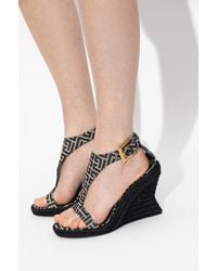 Balmain - 'Anthem' Wedge Sandals - Lyst