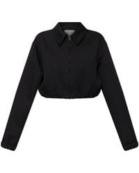 Balenciaga - Wool Jacket With Embroidered Logo - Lyst