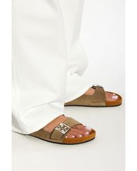 Tory Burch - Suede Slides "Mellow" - Lyst