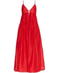 tory burch pink mirror dress Layered Hand-Done Mirrorwork Dress: Women's Designer Dresses