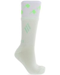 The Attico - Cotton Socks With Logo - Lyst