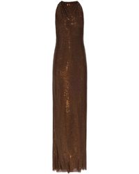 Self-Portrait - Dress With Shimmering Sequins - Lyst