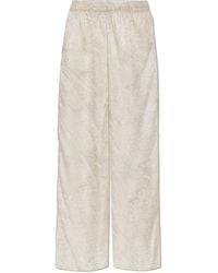 Golden Goose - Trousers With Floral Motif - Lyst