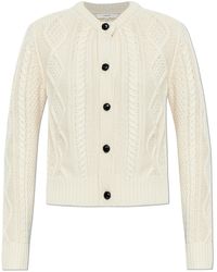 FRAME - Cardigan With A Decorative Knit - Lyst