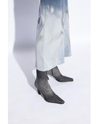 DIESEL - ‘D-Allas’ Denim Ankle Boots - Lyst