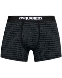 DSquared² - Cotton Boxer Shorts With Monogram - Lyst