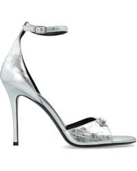 Balenciaga - Leather Heeled Sandals 'City Up' - Lyst