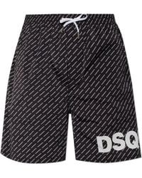 DSquared² - Monogram Swim Shorts - Lyst