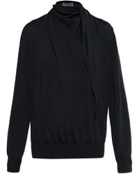 Jil Sander - Sweater With Decorative Neckline - Lyst