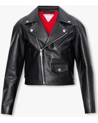 Bottega Veneta - Leather Biker Jacket - Lyst