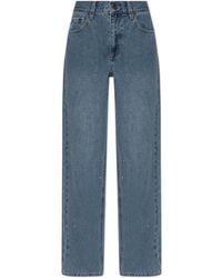 Self-Portrait - Jeans With Shimmering Sequins - Lyst