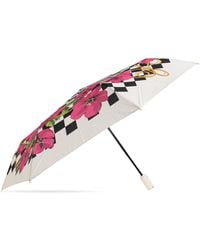 Moschino - Folding Umbrella With Floral Motif - Lyst