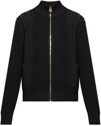 Versace - Cardigan With Stand-Up Collar - Lyst