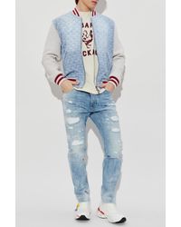 DSquared² - Denim Jacket With Monogram - Lyst