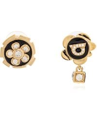 Ferragamo - Earrings With Shimmering Crystals - Lyst
