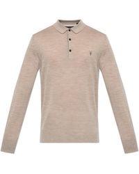 AllSaints - Wool Polo 'Mode' - Lyst