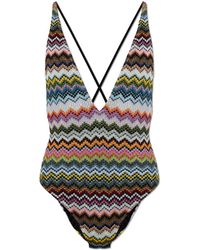Missoni - One-Piece Swimsuit With Lurex Thread - Lyst