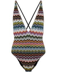 Missoni - One-Piece Swimsuit With Lurex Thread - Lyst