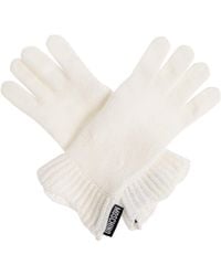 Moschino - Gloves With A Logo Patch - Lyst