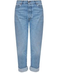 balmain jeans light blue