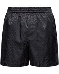 McQueen - Shorts With A Skull Motif - Lyst