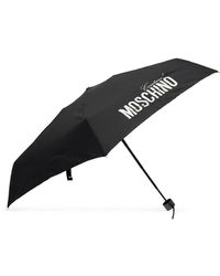 Moschino Umbrella With Case in Black | Lyst UK