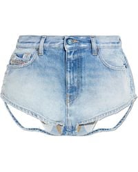 DIESEL - 'De-Lunar' Denim Shorts - Lyst