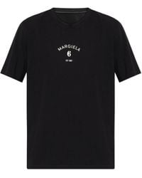 MM6 by Maison Margiela - T-Shirt With Logo - Lyst